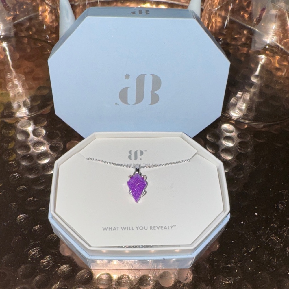 Freedom’s Flame Lab Created Lavender Ice Crystal Pendant Necklace